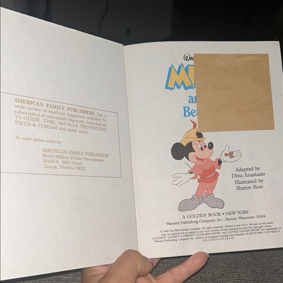 Mickey and the Beanstalk Little Golden Book - Picture 2 of 4